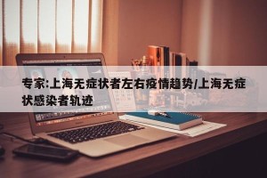 专家:上海无症状者左右疫情趋势/上海无症状感染者轨迹