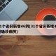 31个省份新增46例(31个省份新增46例确诊病例)